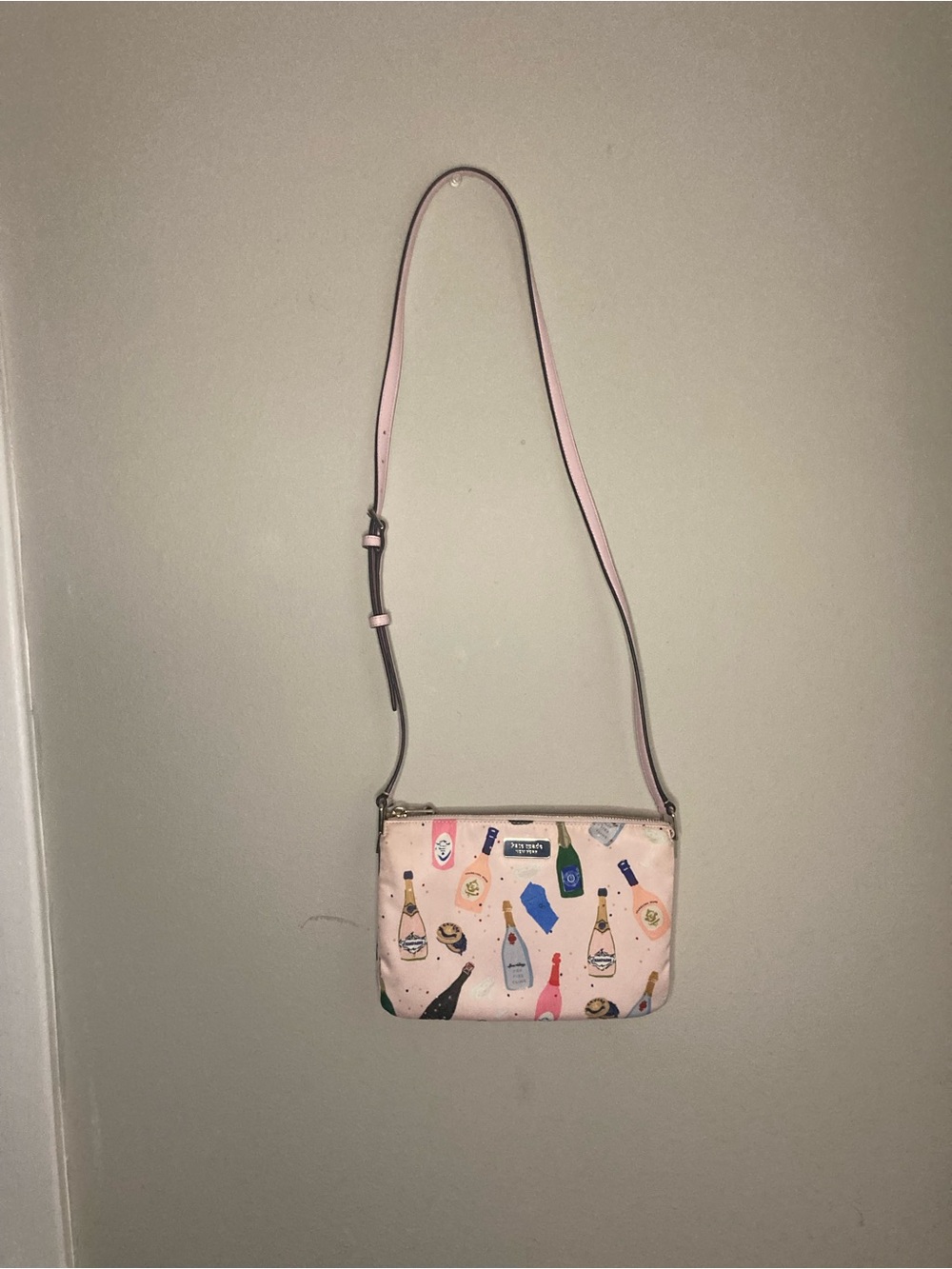 Kate Spade New York Dawn Champagne Triple Gusset Crossbody Bag